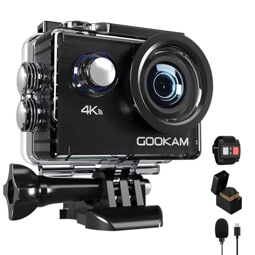 GOOKAM Go2アクションカメ Amazon | GOOKAM Go2アクションカメラ4K 30fps 20MP解像度 170°広角